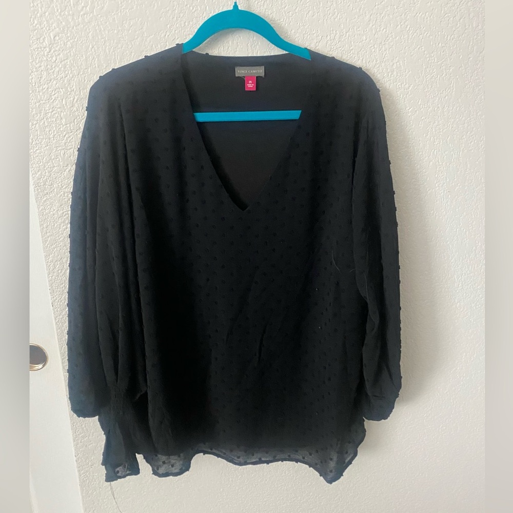 Vince Camuto Women’s Black Blouse Size 2x NWOT